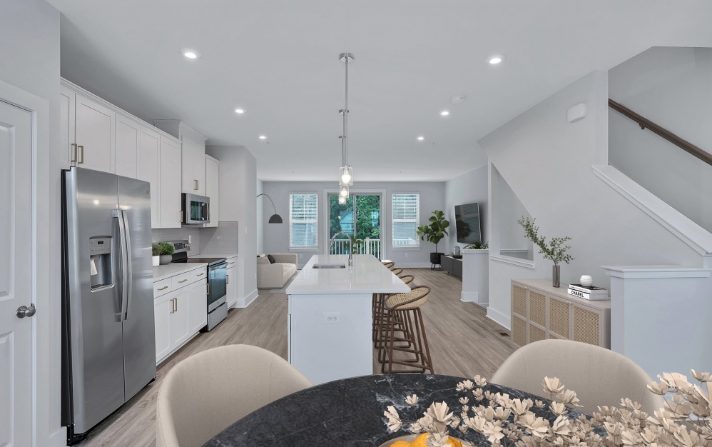 Hartland - 3 bedroom floorplan layout with 2.5 bathrooms and 2200 square feet (Modern Kitchen with Island)